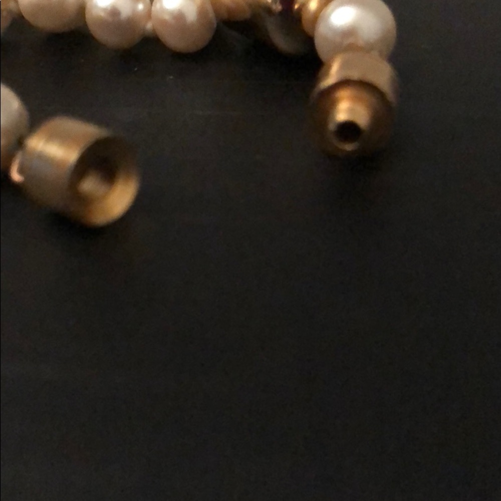 VINTAGE PEARL5 STRAND CREAMY IVORY NECKLACE - Picture 4 of 11